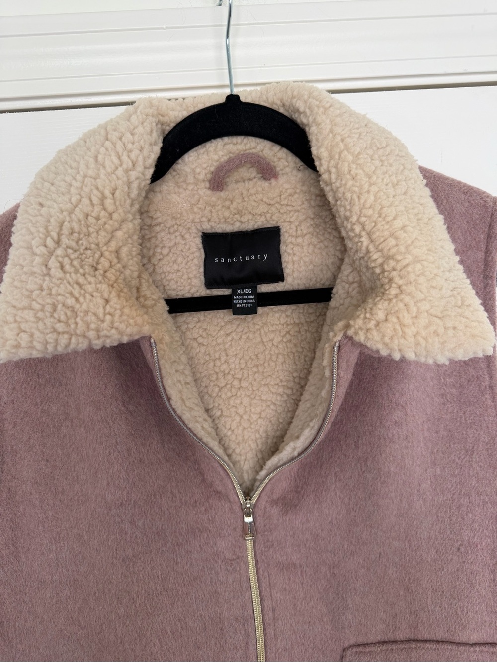 Sanctuary Cozy Sherpa-Lined Zip Vest - Picture 2 of 5
